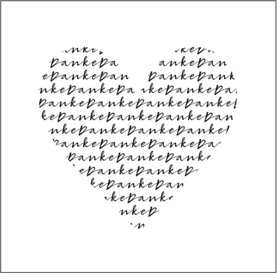 Produktbild von Mundart Stempel | Prägeschablone Deutsche Text "Danke"