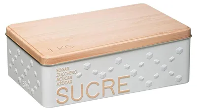 Immagine prodotto di 5five Simply Smart Würfelzuckerdose Scandinave Nature, Weißblech, Weiß, 1 kg, 169286