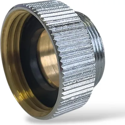 Produktbild von Übergangsstück Adapter Armatur Wasserhahn Messing verchromt M22/1 AG x 3/4" IG