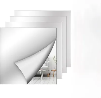 Produktbild von Wandspiegel selbstklebend, rostfreies PVC, klein, 1 Stück, für Badezimmer