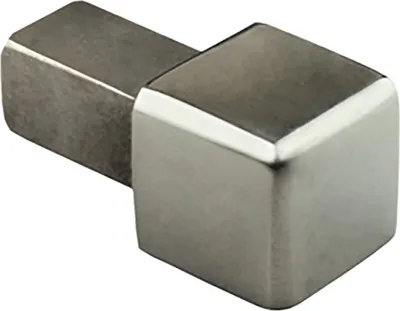 Produktbild von Quadrat Edelstahlschiene Profil Fliesenschiene Edelstahl V2A L250cm 8mm Ausseneck glänzend