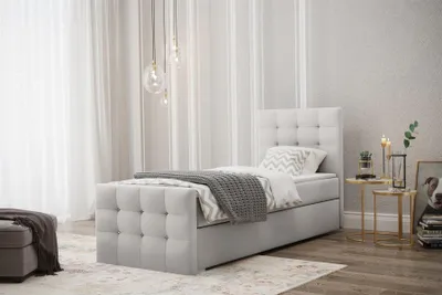 Produktbild von Boxspringbett Schlafzimmerbett Bett MAURO 90x200cm in div. Farbvarianten