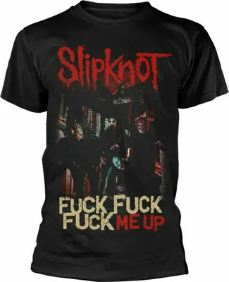 Produktbild von Slipknot - "Fuck Me Up" T-Shirt für Herren/Damen Uni RO859 (M) (Schwarz)