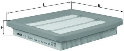 Produktbild von Luftfilter MAHLE LX 2868/1 Filtereinsatz