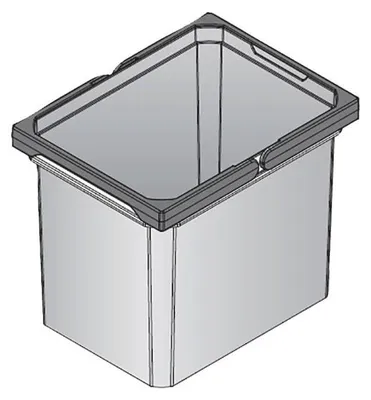 Produktbild von Envi Free Mülleimer 20828 Grau 12 Liter 230 x 302 x 256 mm