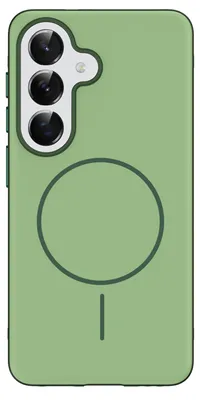 Produktbild von imoshion Color Backcover mit Thin MagSafe Ring Samsung Galaxy S25 / S24 - Dunkelgrün