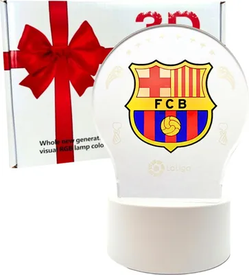 Obrázek produktu pro Noční stolní lampička Barca Barcelona pro děti, 3D LED, vánoční dárek