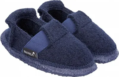Produktbild von NANGA Mountain Kinder Hausschuh Slipperform Schurwolle Gr.23-42 blau-EUR 29