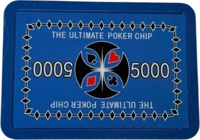Produktbild von Ultimate Poker Plaque 16g – Wert 5000 – 10 Stück.