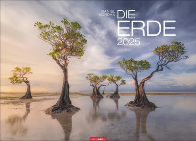 Produktbild von Die Erde Wandkalender 2025, Naturfotografie, Deutsch/Englisch, 68 x 49 cm