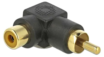 Productafbeelding van Delock 66168 Cinch Adapter Stecker zu Buchse gewinkelt