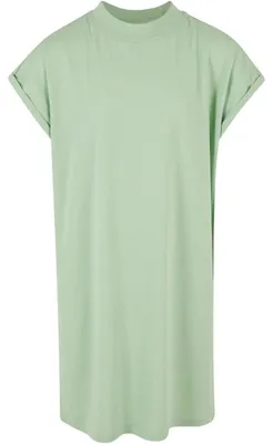 Produktbild von Urban Classics - T-Shirt-Kleid Rollkragen für Mädchen TN1044 (116) (Graugrün)