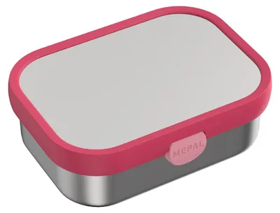 Produktbild von Mepal CAMPUS Edelstahl-Brotdose mit Gabel - Cool Pink