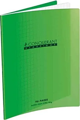 Image de CONQUERANT CLASSIQUE 400006763 Cahier 240 x 320 mm seyés vert