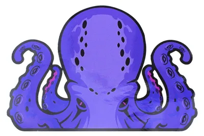 Immagine prodotto di Adesivo in PVC raffigurante un polpo, stile horror Cthulhu, dimensioni 16 cm x 11,5 cm, ideale per decorare finestre, auto, motociclette e biciclette