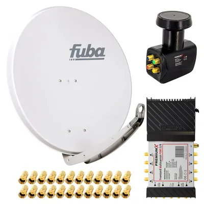 Produktbild von PremiumX Satelliten-Komplettanlage Fuba DAA 850 G Antenne 5/8 Multiswitch LNB F-Stecker