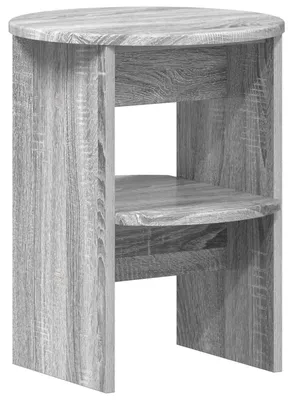 Image de Meuble d'appoint Sonoma gris Ø 40 x 50 cm en aggloméré