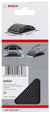 Produktbild von Handschleifklotz, 70 x 130 mm, Gummi