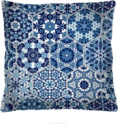 Produktbild von ARCO DESIGN Dekokissen "Malaga" Farbig Stoffbezug 50 x 50 cm Dekokissen mit Füllung Dekokissen für Wohnzimmer Schlafzimmer