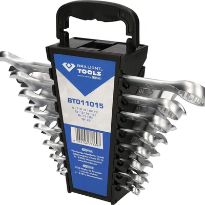 Image de Brilliant Tools Jeu de clés mixtes, 15 pièces