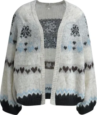 Produktbild von Milano Italy OPEN CARDIGAN W/ INT CREAM PRINT CREA XS