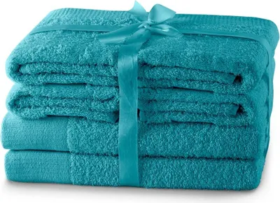 Zdjęcie produktu dla Zestaw Ręczników 2*70x140 + 4*50x100 turkusowy AmeliaHome