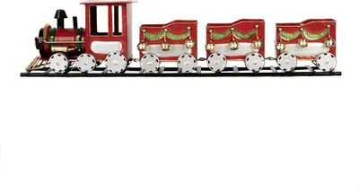 Immagine prodotto di Clayre & Eef Figura decorativa Treno 58x12x14 cm Metallo rosso