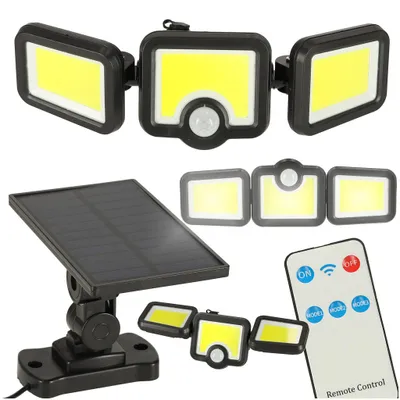 Produktbild von Solarbetriebene LED-Lampe 3-in-1 mit Bewegungsmelder und Dämmerungssensor