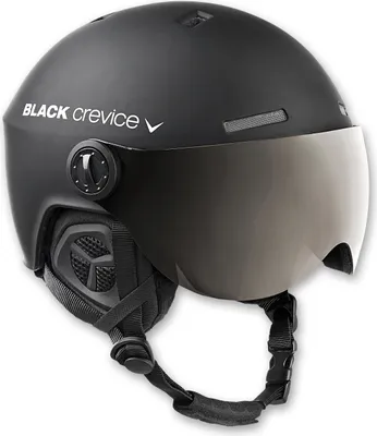 Produktbild von BLACK CREVICE Ski-& Snowboardhelm - Modell GSTAAD | Visierhelm | Farbe: Black/White