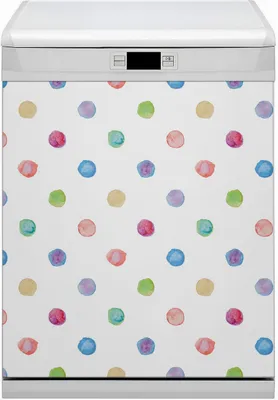 Produktbild von Dekorative Magnetmatte Küche Geschirrspüle 60x80 cm  Magnet für Spülmaschine  - Farbige Punkte