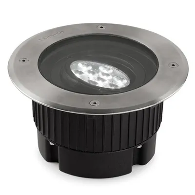 Image de Gea spot encastré, LED 4000k 9W, technopolymère, acier inoxydable et verre