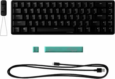 Immagine prodotto di Tastiera meccanica da gioco HyperX Alloy Origins 65, interruttori HyperX Aqua, nero