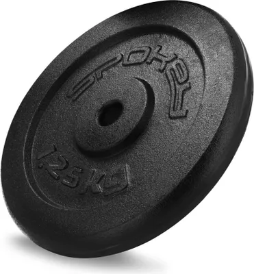 Produktbild von Spokey SINIS Gusseisen-Hantelscheibe, Schwarz, 1,25 kg …