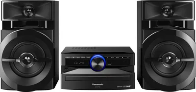 Produktbild von Panasonic SC-UX104EG, Home-Audio-Minisystem, Schwarz, 1 Disks, 300 W, 2-Wege, 13 cm