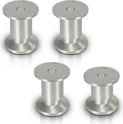 Zdjęcie produktu dla 4X nogi meblowe podpórka pod kanapę regulowane nogi szafki nogi sofy nogi łóżka-aluminium-200mm