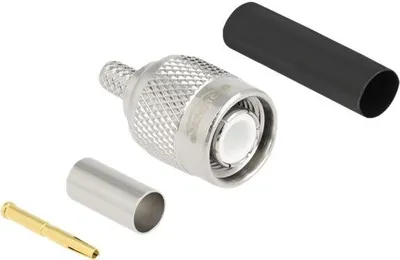 Produktbild von DELOCK TNC Stecker zum Crimpen LMR 200 mit Schrumpfschlauch