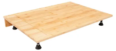 Image de Couverture en bambou pour plaque de cuisson - Planche à découper - Rectangulaire - 75 × 54 × 10 cm - Couleur bois