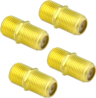 Produktbild von 4X SAT F-Buchse Verbinder Kupplung Doppelbuchse Koaxial Kabel Adapter Verbinder