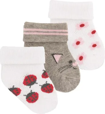 Produktbild von Sterntaler Erstlingssöckchen Katze 3er Pack 0-4 Monate