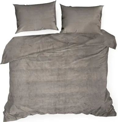 Zdjęcie produktu dla Polarowa pościel Flano 2 220x200 + 70x80 beżowy supersoft polar