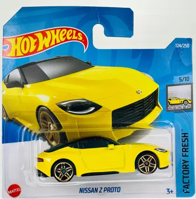 Obrázek produktu pro Hot Wheels, model auta Nissan Z Proto, žlutá barva, kov, měřítko 1:64