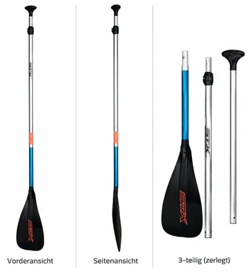 Produktbild von STX Alloy Kids SUP Paddel 3-teilig verstellbar Aluminium Kinder Junior