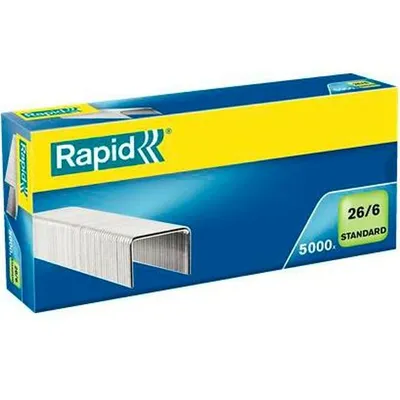 Produktbild von Heftklammern Rapid 26/6 6 mm 5000 Stücke (10 Stück)