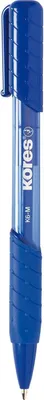 Produktbild von Kores 37611, Clip, Clip-on-Einziehkugelschreiber, Nachfüllbar, Blau, 12 Stück(e), Medium