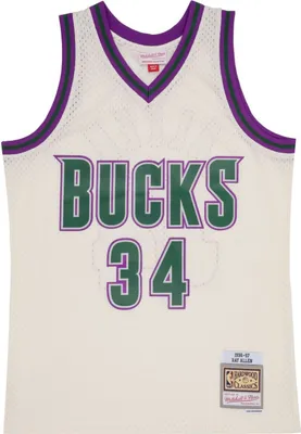 Produktbild von Swingman Jersey Milwaukee Bucks OFF-WHITE Ray Allen - S