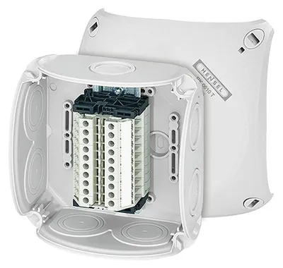 Produktbild von Hensel Reihenklemmenkasten RK 0610 T 1,5-4qmm, 10 Klemmen WKM, m.Außenbefestg