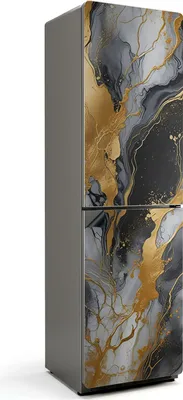 Produktbild von Abstraktes Venenmuster – Magnetische Kühlschrank Abdeckung – Dekorfolie magnetisch Küche – Kühlschrank Magnet Deko – selbstklebende Magnettafel – Magnetfolie für Kühlschranktür – 60x205 cm
