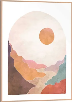 Produktbild von Wandbild - 30 x 40 cm - Weiß - Braun - Blau - Nature Canyon