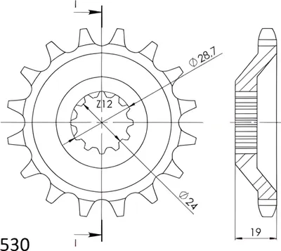 Produktbild von Ritzel Supersprox 530 - 15Z CST-527:15