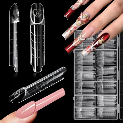 Produktbild von Nagelformen 150 Stück, quadratische Tips, für Nagelverlängerung